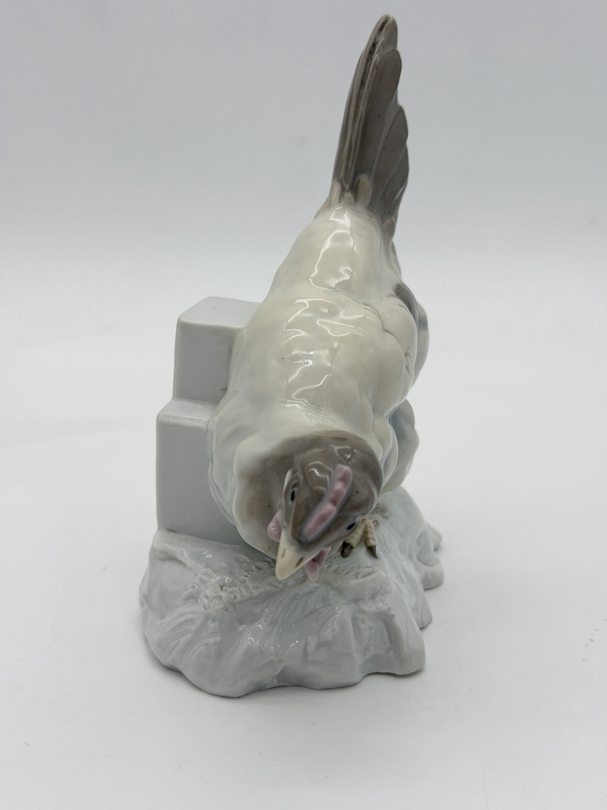 Rare Antique Karl Ens Volkstedt Germany Porcelain Rooster Chicken Hen Figurine