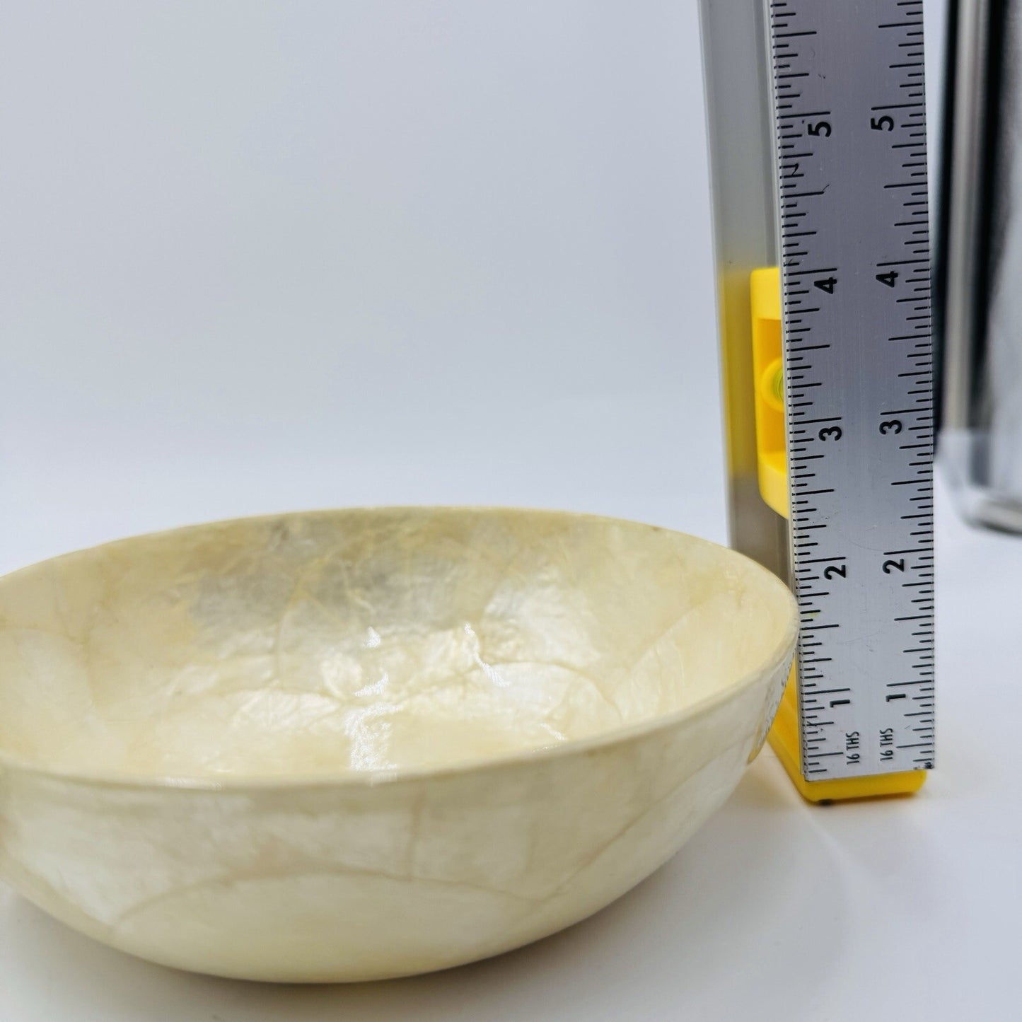 Capiz Shell Tray and Bowls Set 3 Pieces Vintage Dining Set