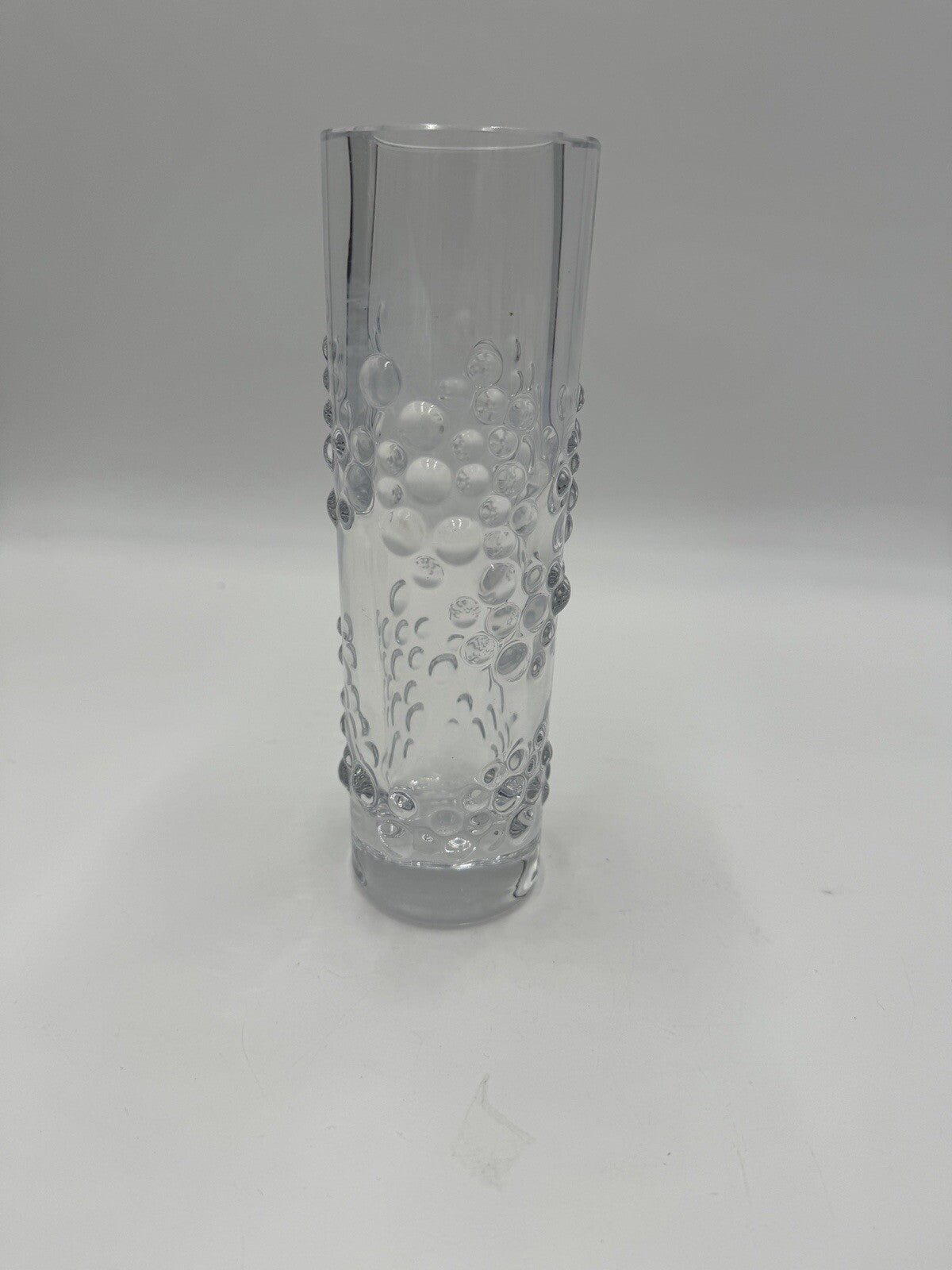 Bengt Edenfalk for Skruf Vase Swedish Art Glass 1970's 8in