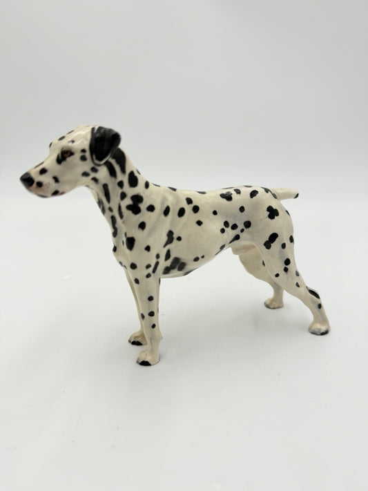Vtg Royal Doulton Dalmatian Spotted Dog Porcelain Figurine England 4”Hx6”H Flaw