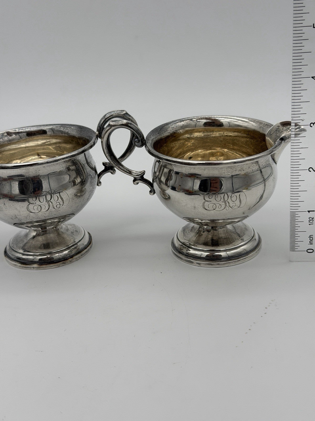 Sterling Hollowware by Hamilton Silver Sugar & Creamer Bowls 925 Silver Antique