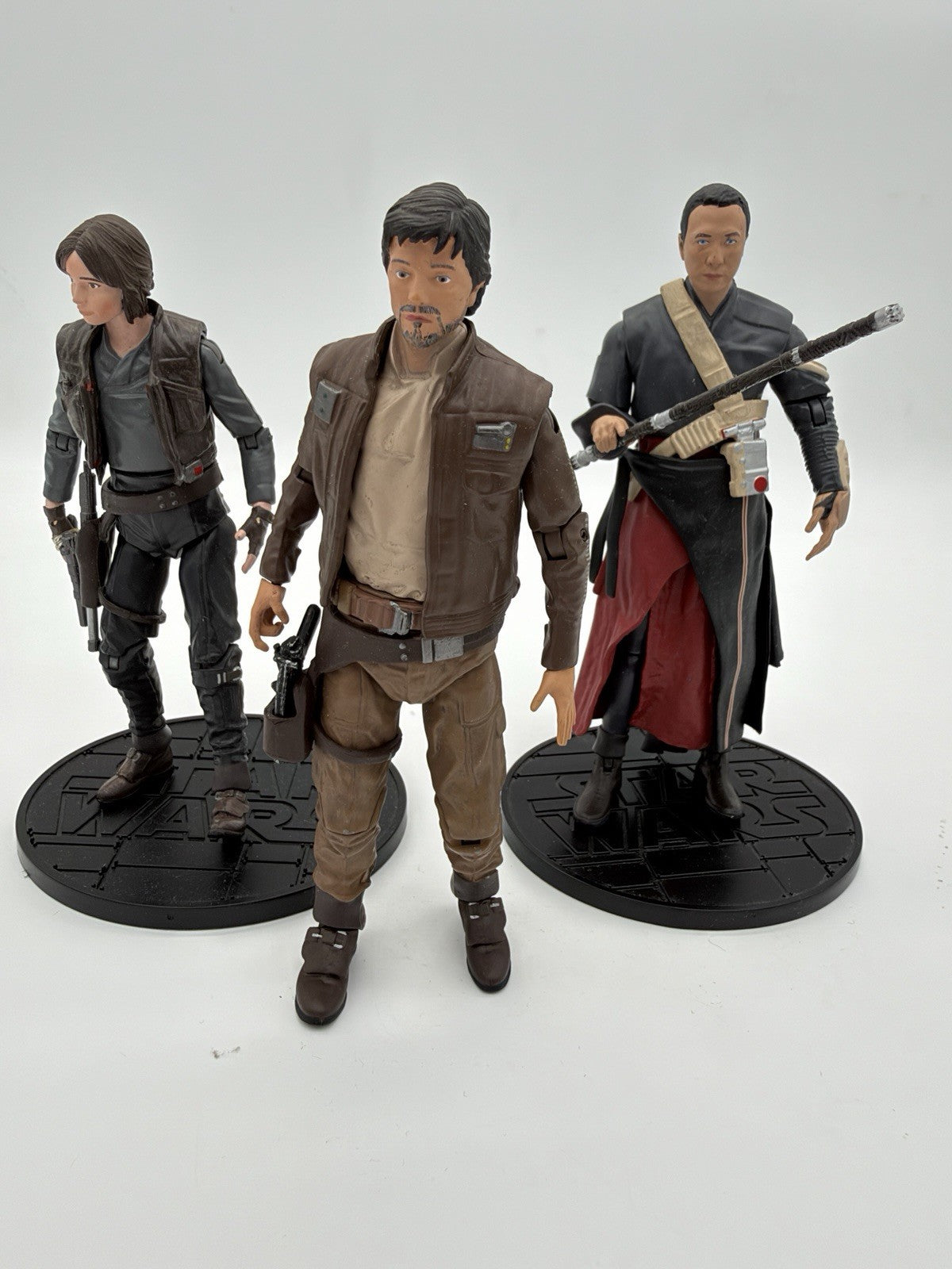 Star Wars die-cast action figures Disney Store Elite Jyn Erso Cassian Chirrut 3