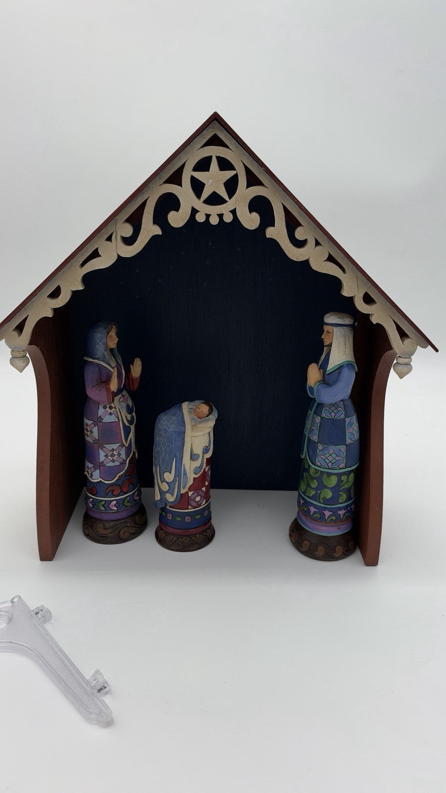 Jim Shore  Bethlehem's Miracle Heartwood Creek Nativity Figurines w Creche
