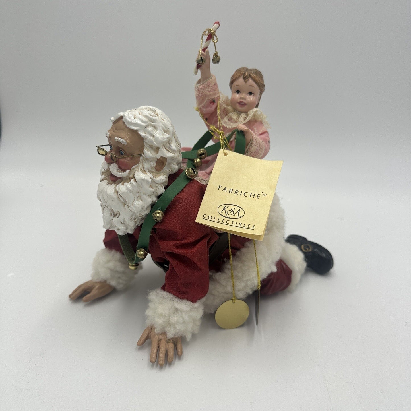 Kurt Adler Grandpa Santa Piggy Back Marjorie Rothberg Figurine Limited Edition