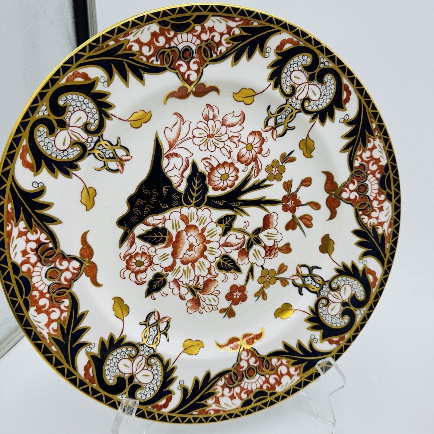 Antique Royal Crown Derby King's Of Old Japan 383 Pattern Dinner Plate Porcelain