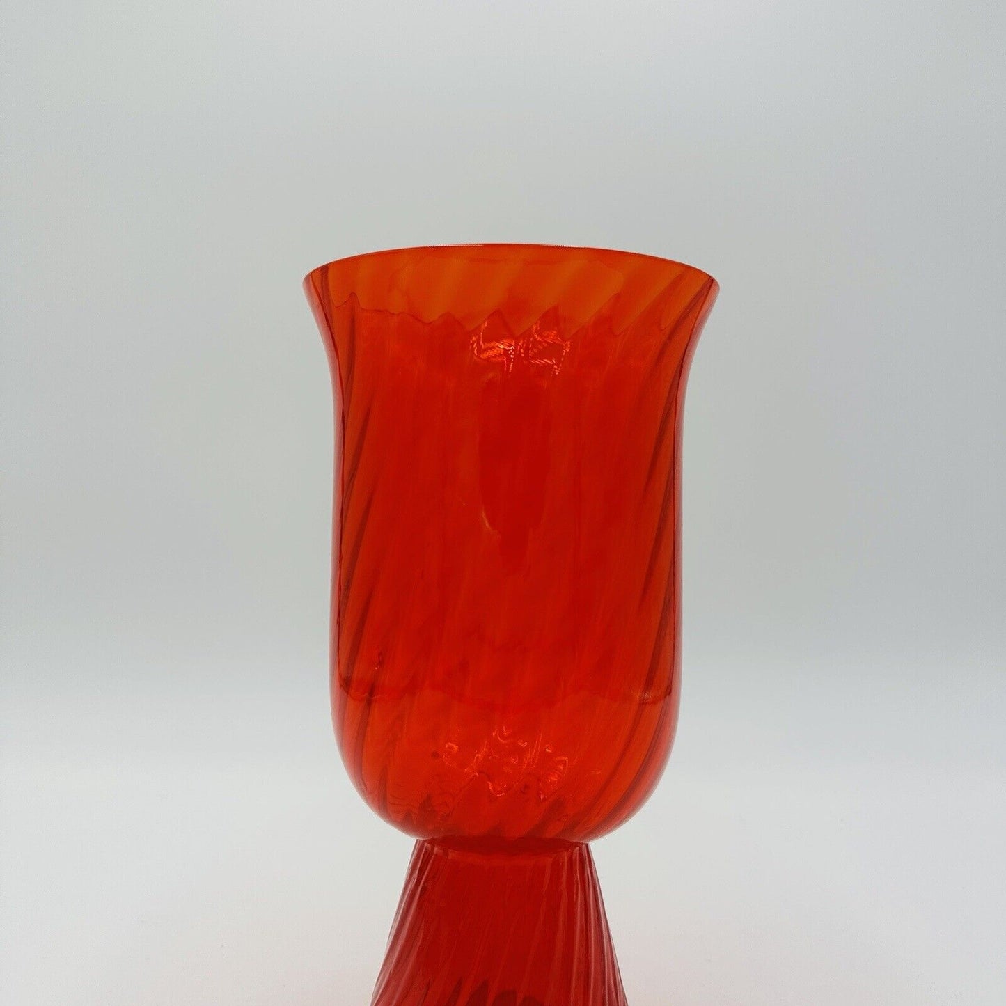 MCM Morgantown Candle Light Vase Patio Art Glass 9913 Federal 8.5in Decor