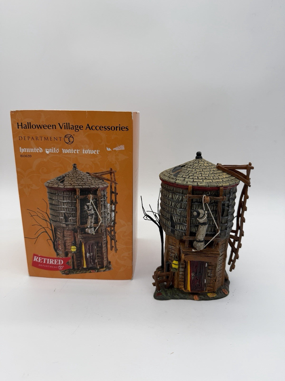 Department 56 HALLOWEEN Haunted Rails Water Tower 2008 Vintage Rare