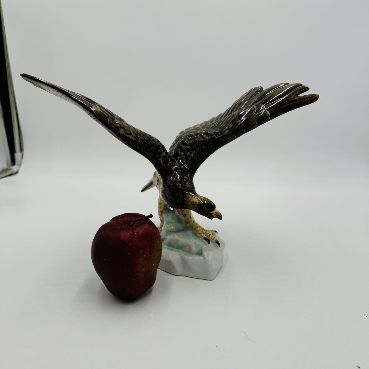 Herend Turul Eagle on Rock Wings Porcelain Spread Out Figurine 5057 Hungary