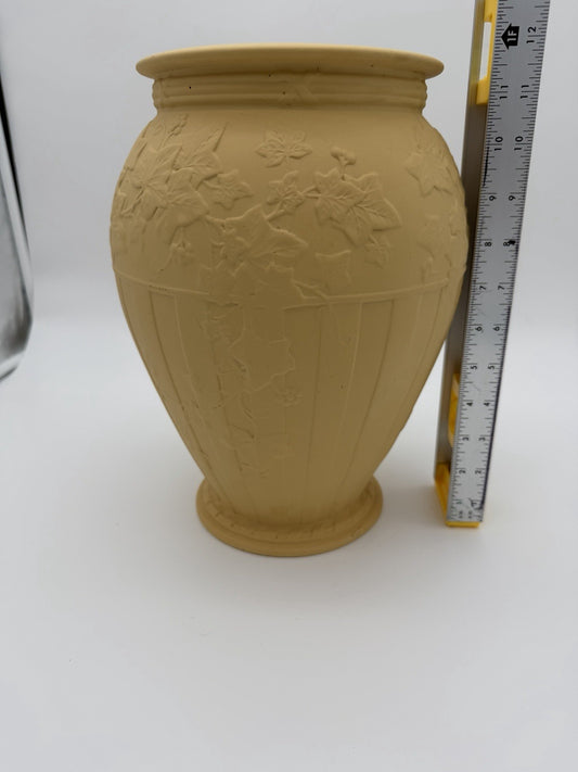 Large Wedgwood England Yellow Cane Jasperware Doric Ivy 12”H Porcelain Rare