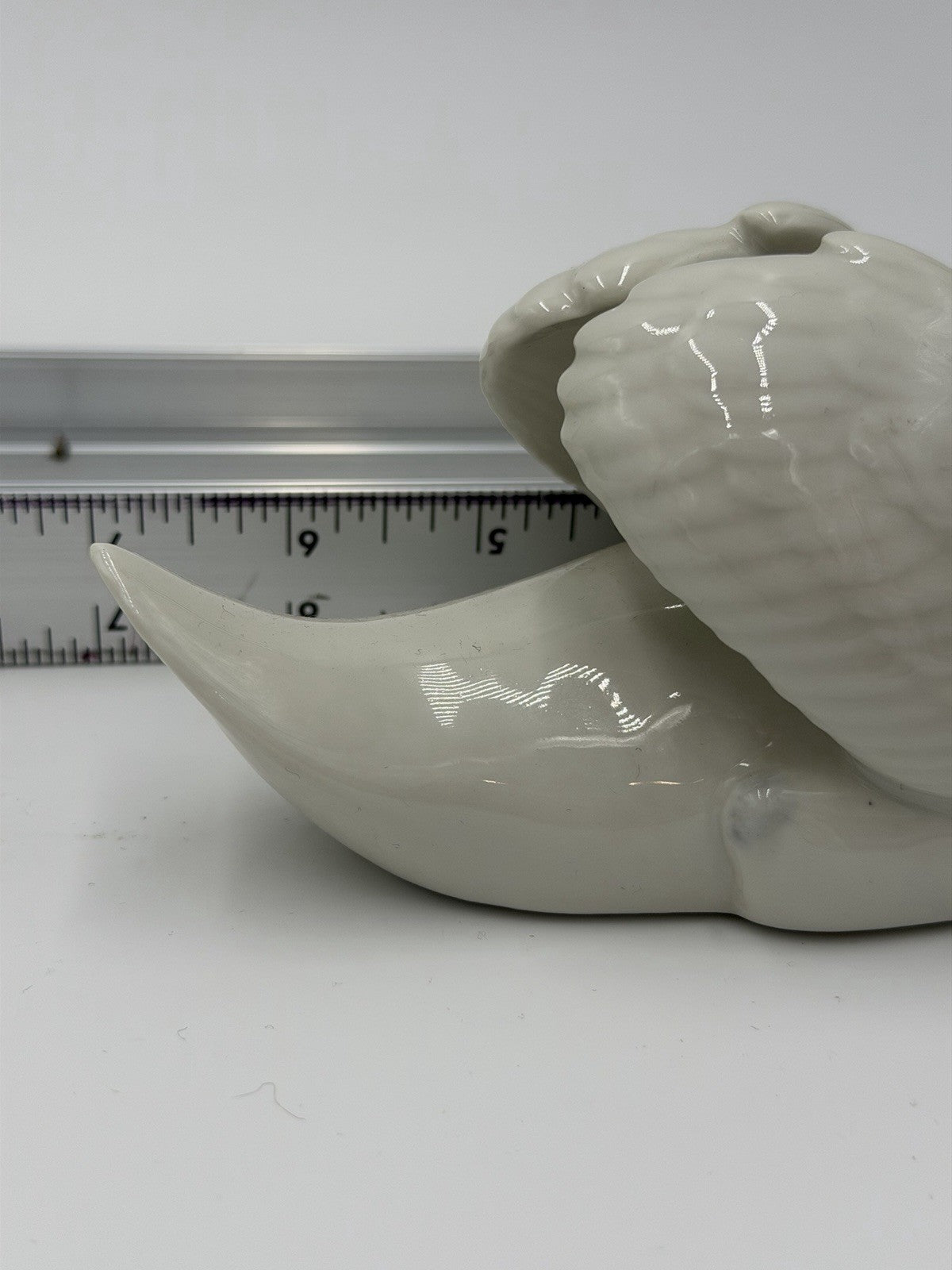 Royal Copenhagen Denmark Porcelain Swan Bird Figurine #755 White Glossy 4.5”x7”L