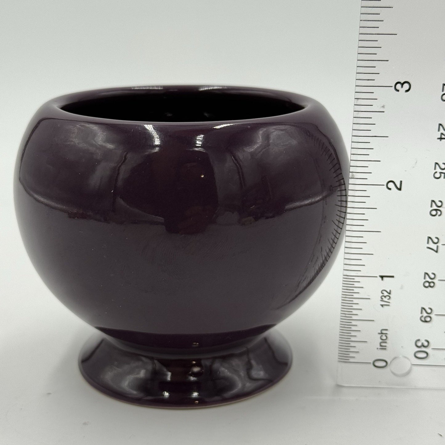 1998 Fiestaware USA Plum Stoneware Sugar Bowl Ceramic 3” Vintage