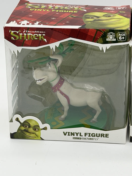 DREAMWORKS SHREK 4.5" Vinyl Figure Gingerbread & Reindeer Donkey