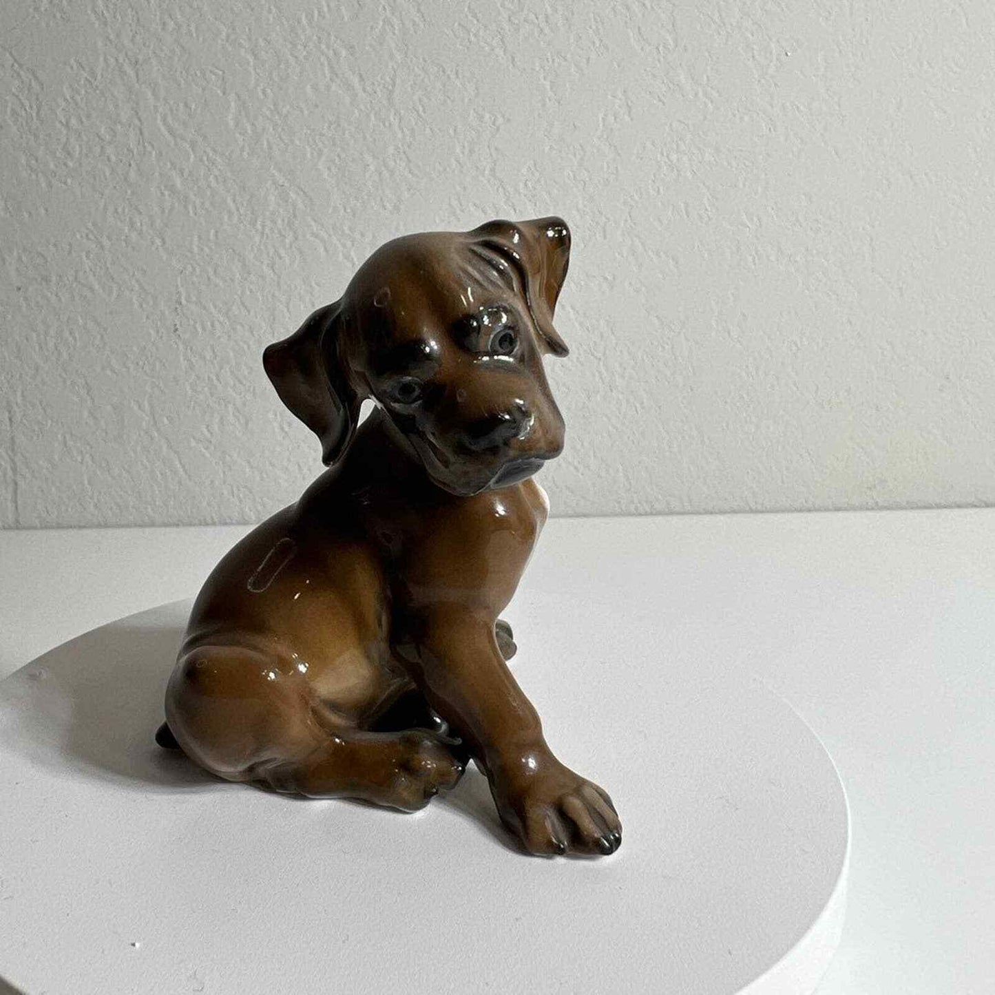 Rosenthal Boxer Dog Figurine Puppy German Vintage Porcelain Germany