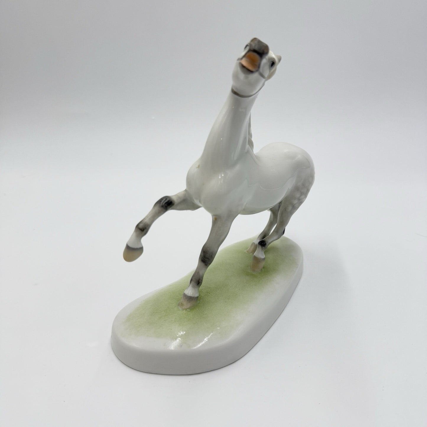 Herend Hungary Porcelain Figurine Stallion 7in Horse Lipizzaner C 1939
