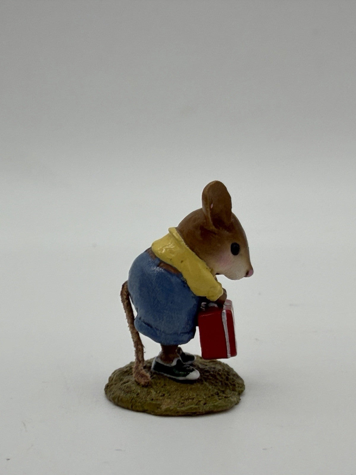Wee Forest Folk M-347a His New Lunch Box Mice Miniature Figurine 1”H Vtg Rare