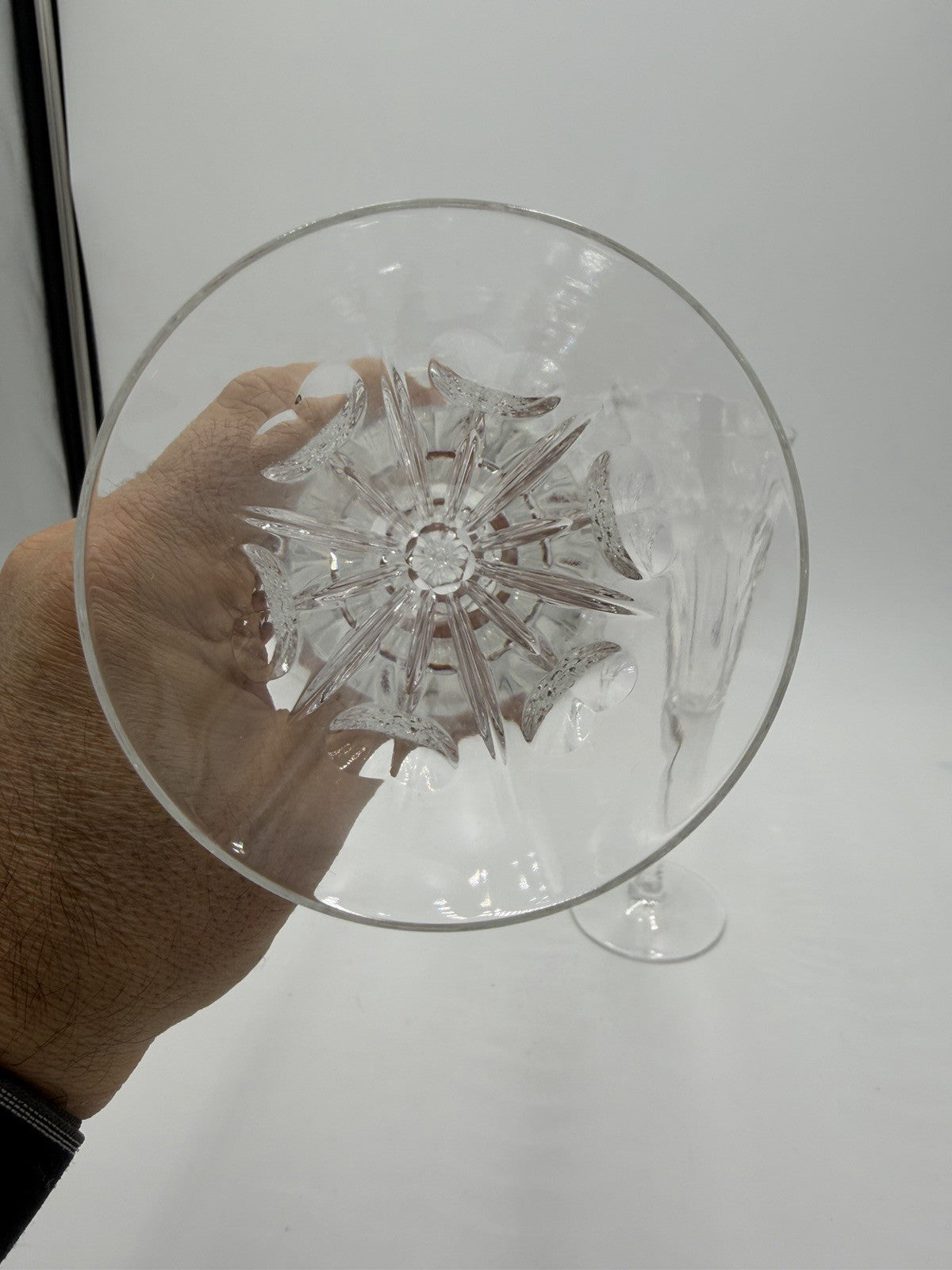 Vintage Waterford Crystal Millennium Series Love champagne flute Set 9”H