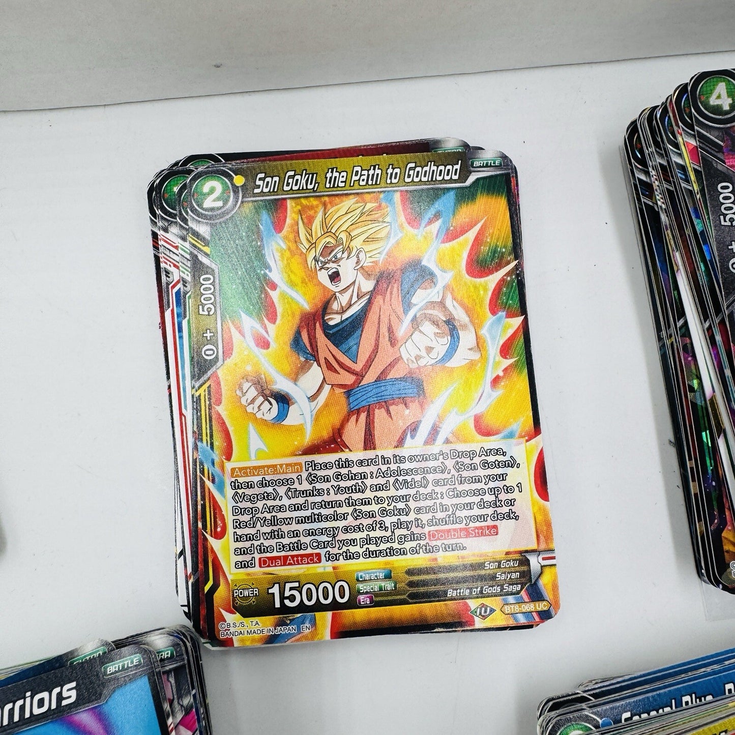 Dragonball Super Card Game Lot Bandai Made In Japan Hundreds Of Cards