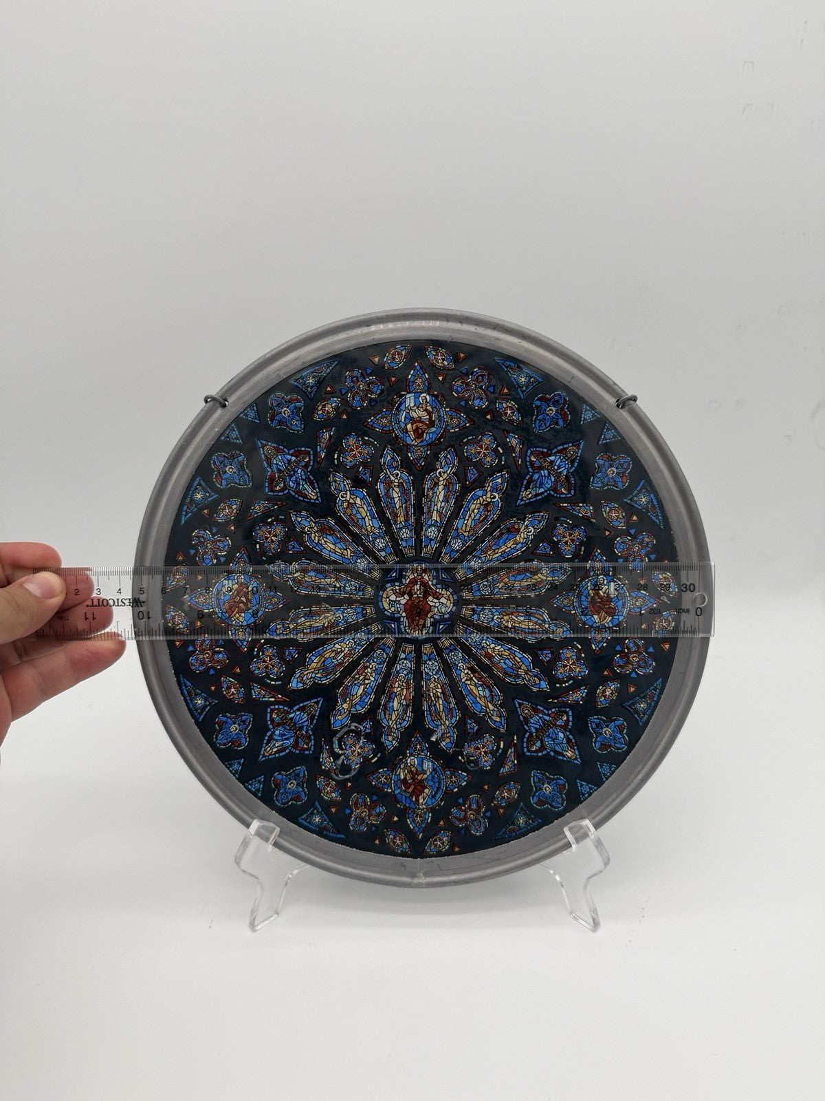 Glassmasters Stained Glass Reproduction St John Cathedral Rose Window Suncatcher
