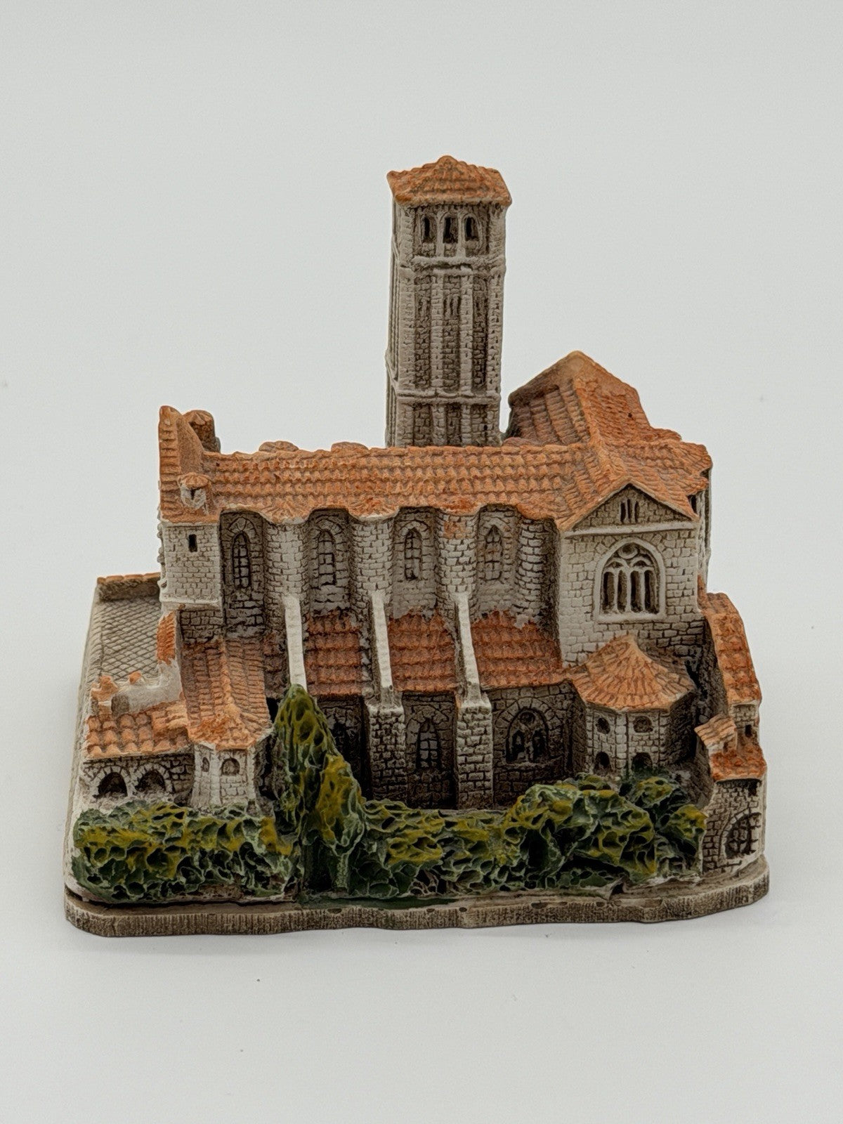 Assisi Italy Cathedral of San Rufino Miniature Hand Painted Building Vintage