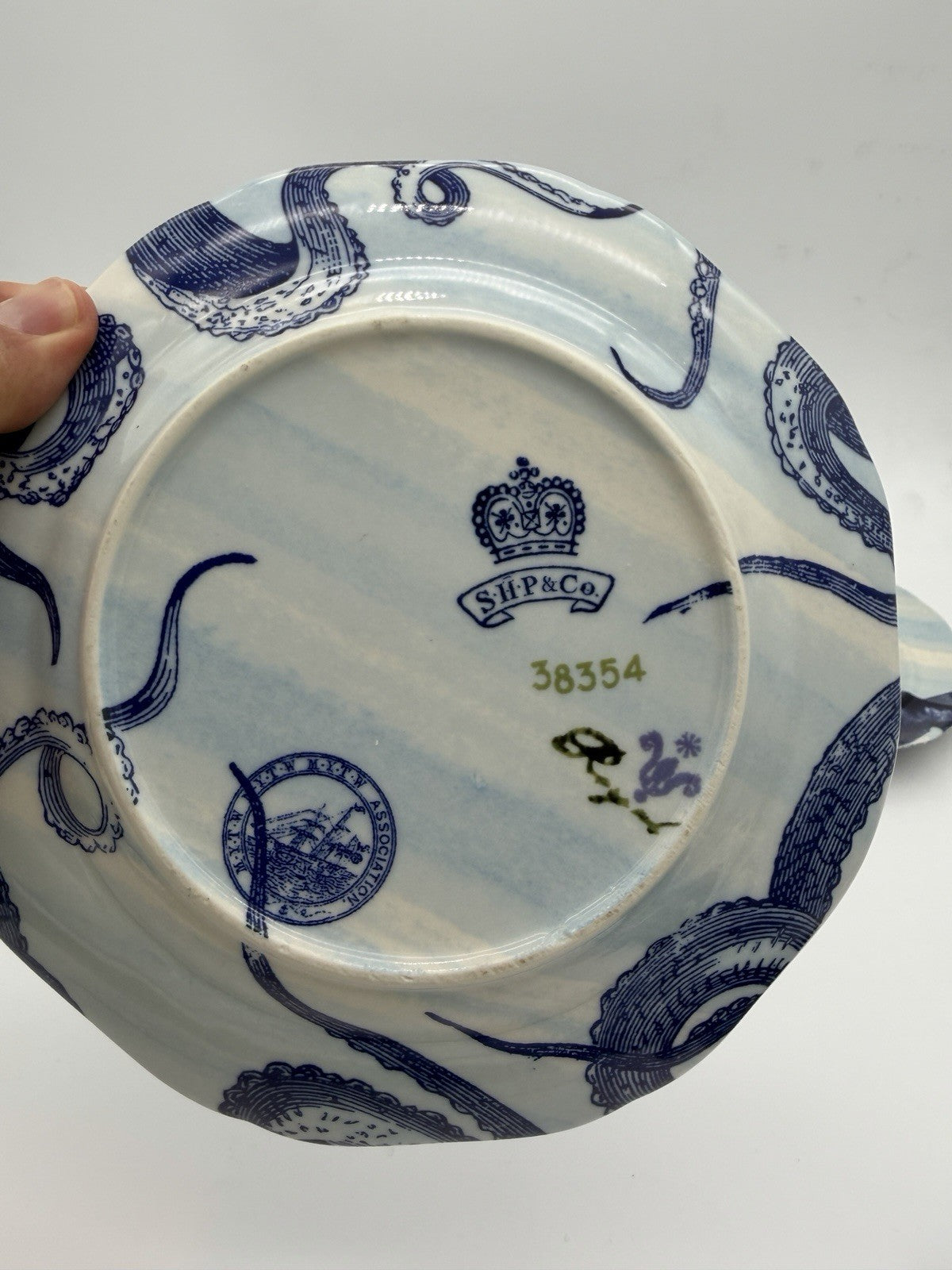 Anthropologie From the Deep SET 4 Salad Dessert Plate 7.5” Ocean Fish Nautical