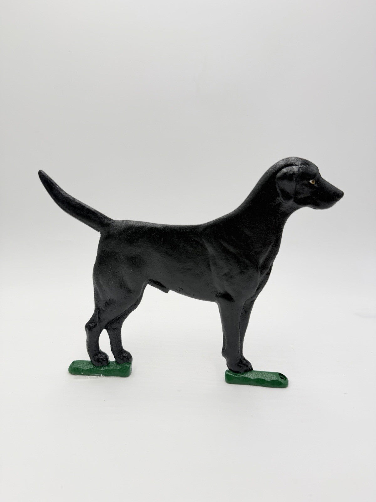 Whitehall Black Cast Iron Black Lab Dog Outdoor Decor Mailbox Ornament