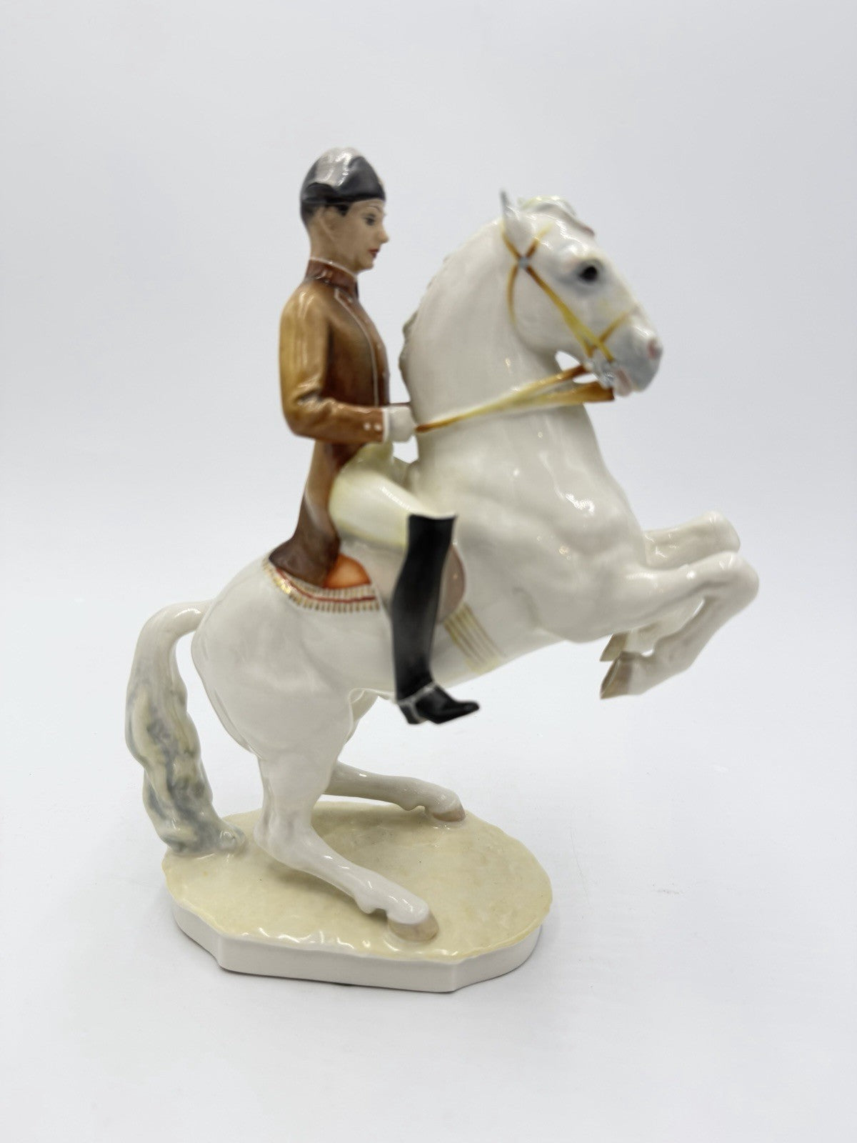 Hutschenreuther Germany Porcelain LIPIZZANER HORSE & RIDER FIGURINE 145/1247