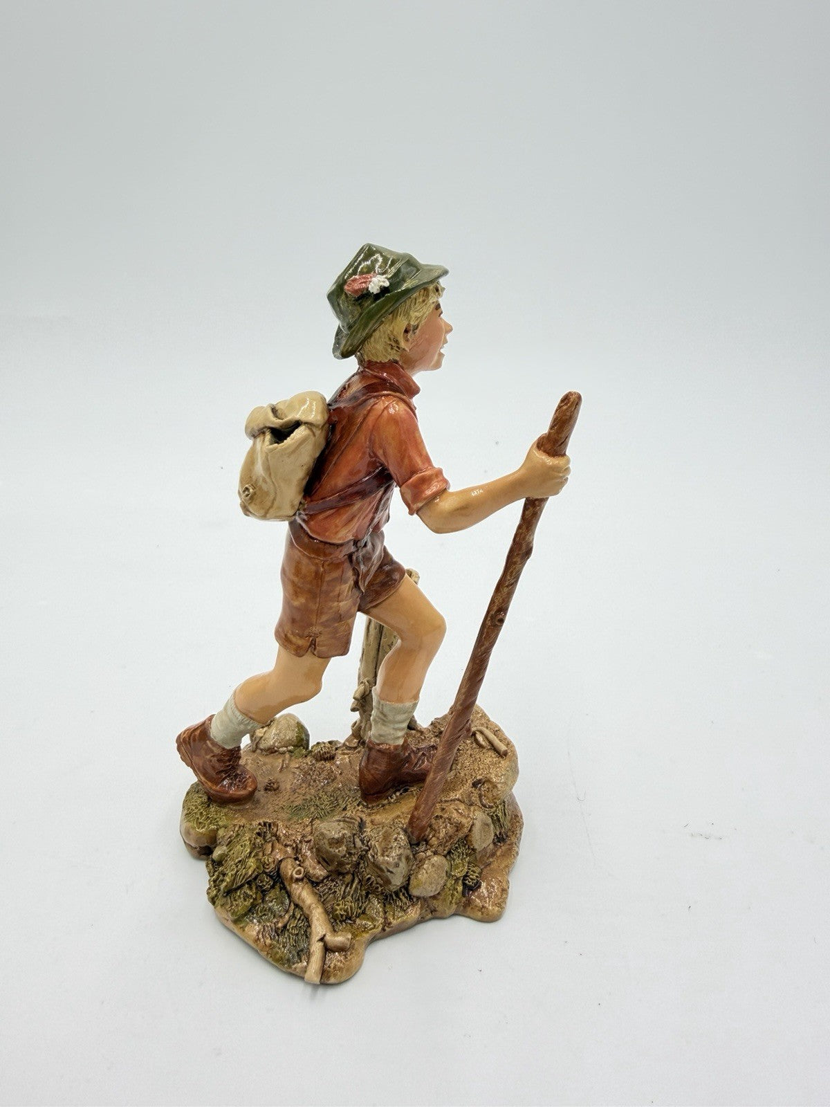 Franklin Mint 1977 Children Of The World Fine Pewter Painted Germany Boy Figurin