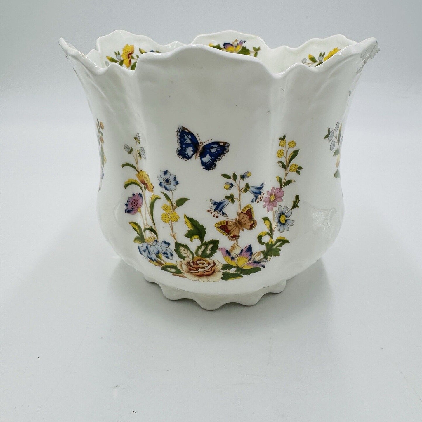 AYNSLEY Bone China Cottage Garden Planter Floral