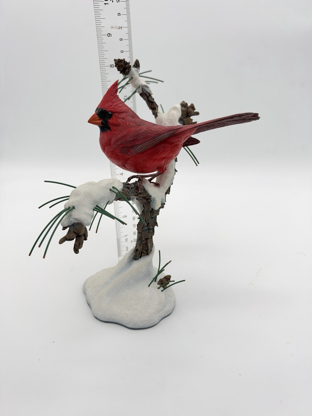The Danbury Mint Winters Jewel Red Cardinal Bird Figurine Bob Guge Figurine