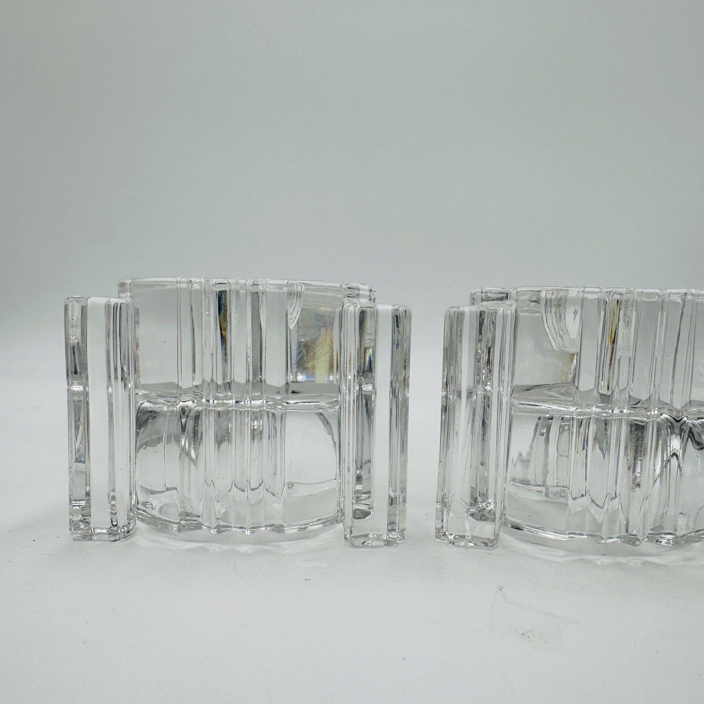Vintage Set of 2 Lenox Fine Crystal Votive or Candle Stick/Tapper Holders