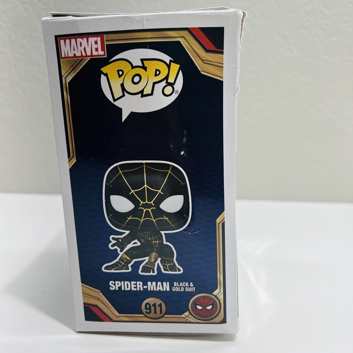 Funko Pop! Movies Spider-Man No Way Home Black and Gold Suit Toy Box