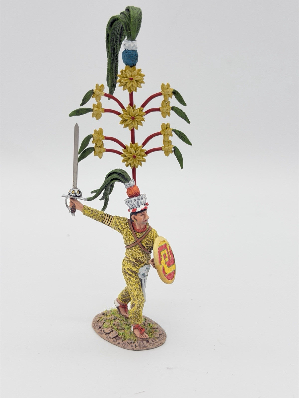 John Jenkins Designs Aztecs & Conquistadors TLAXCALTEC Noble Warrior Toy Soldier