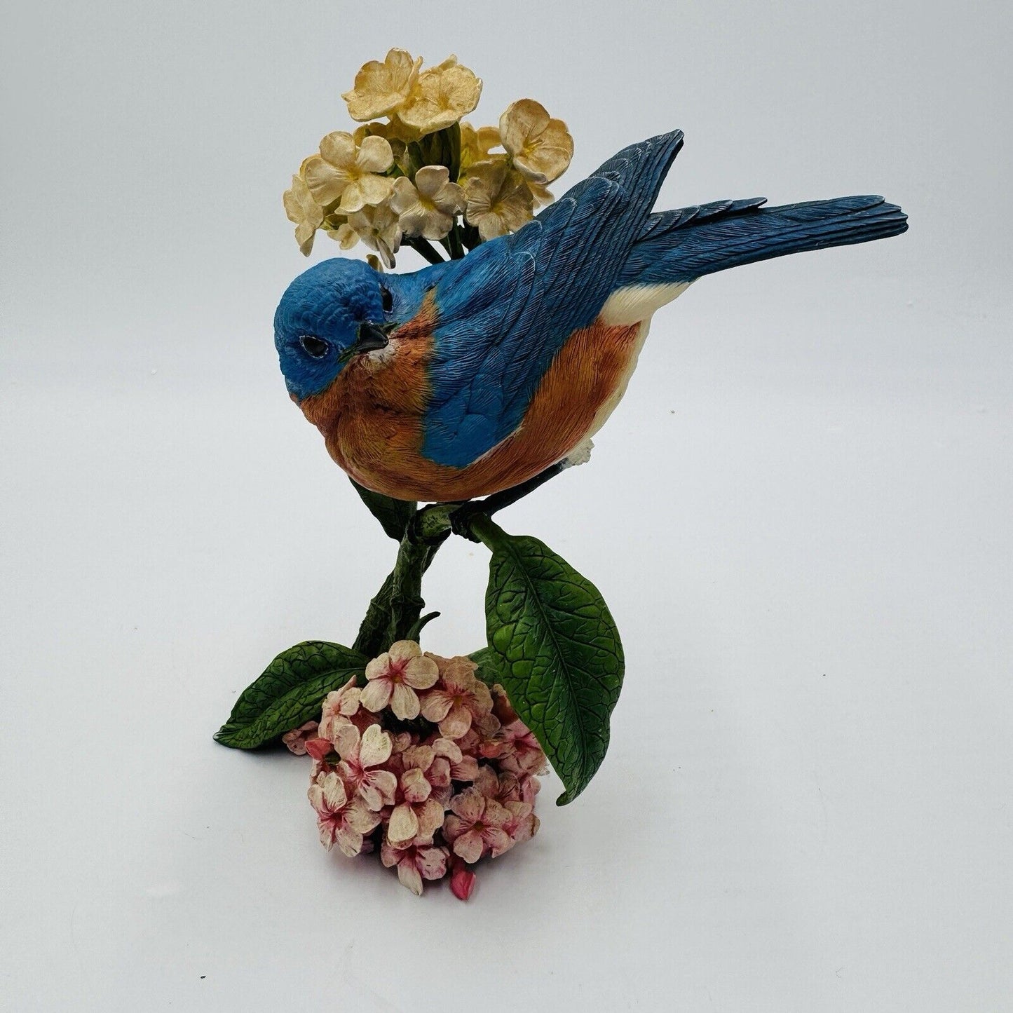 The Danbury Mint Summer’s Song Blue Bird Figurine By Bob Guge Vintage