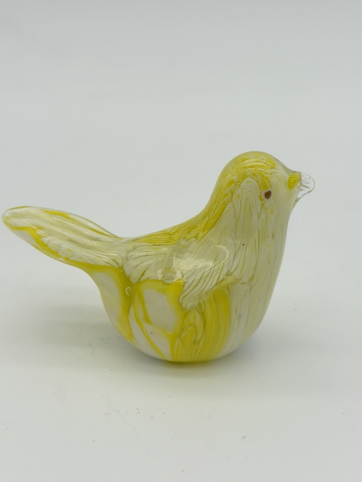 Murano Italy Art Glass Hand Blown Yellow Canary Bird Figurine