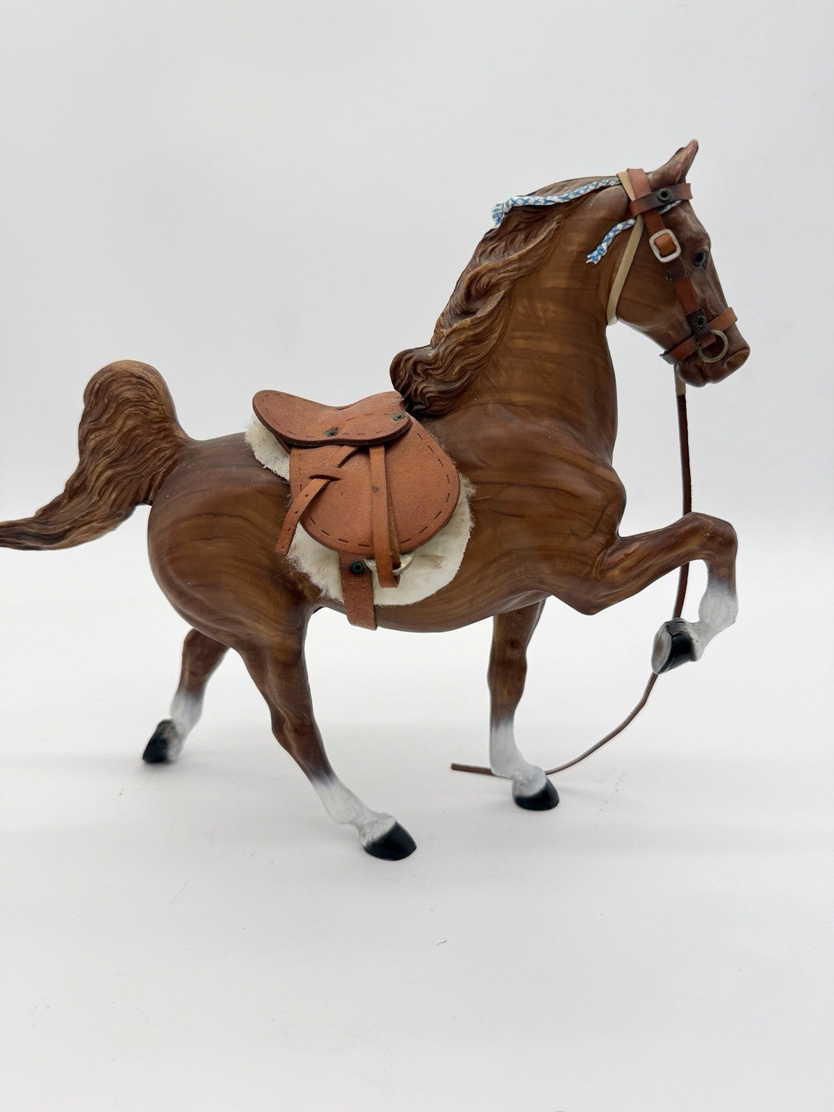 Breyer Five Gaiter Woodgrain w/Saddle & Bridle accessories 1964 Rare USA Horse