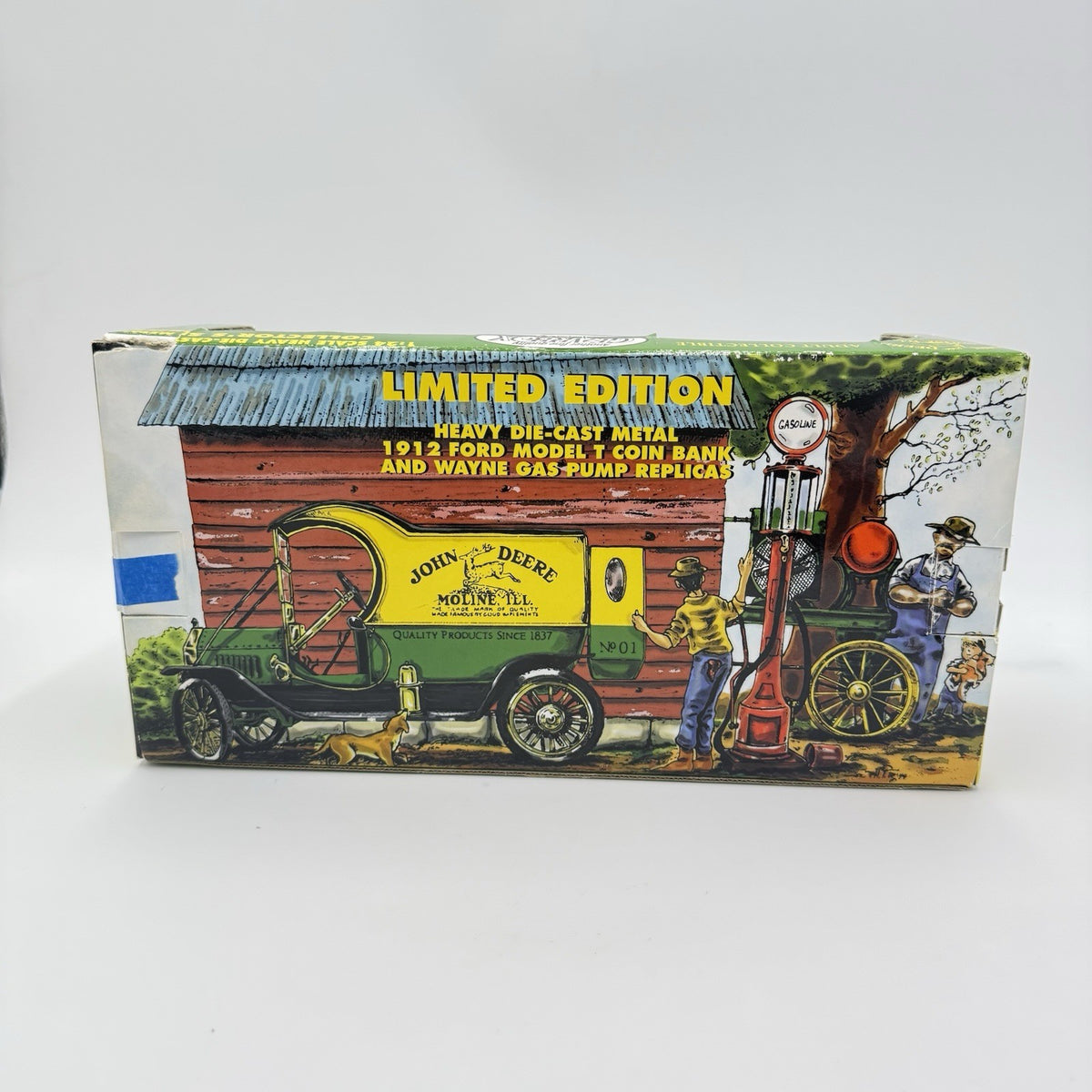 Vintage John Deere 1912 Model T Ford Coin Bank Wayne Gas Pump Limited Edition