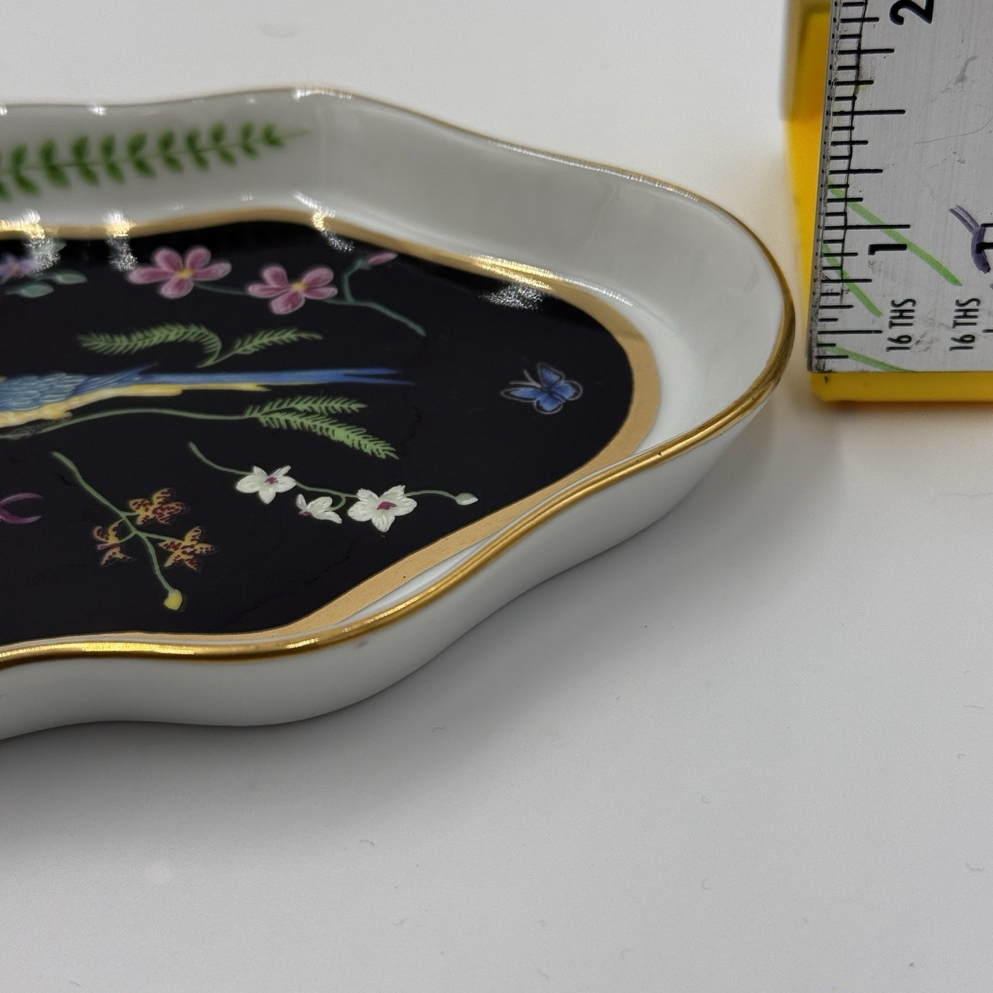 Lynn Chase Design Jaguar Jungle Porcelain Jewelry Tray Hand Painted