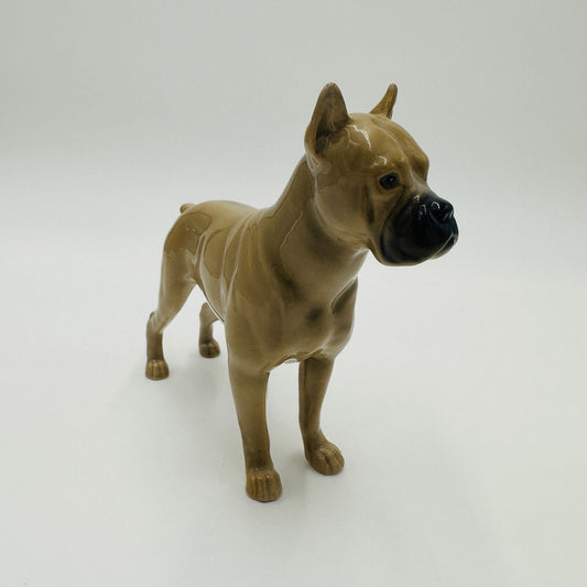 Bing & Grondahl Dog Boxer Standing Figurine Porcelain No 2212 Denmark Vintage