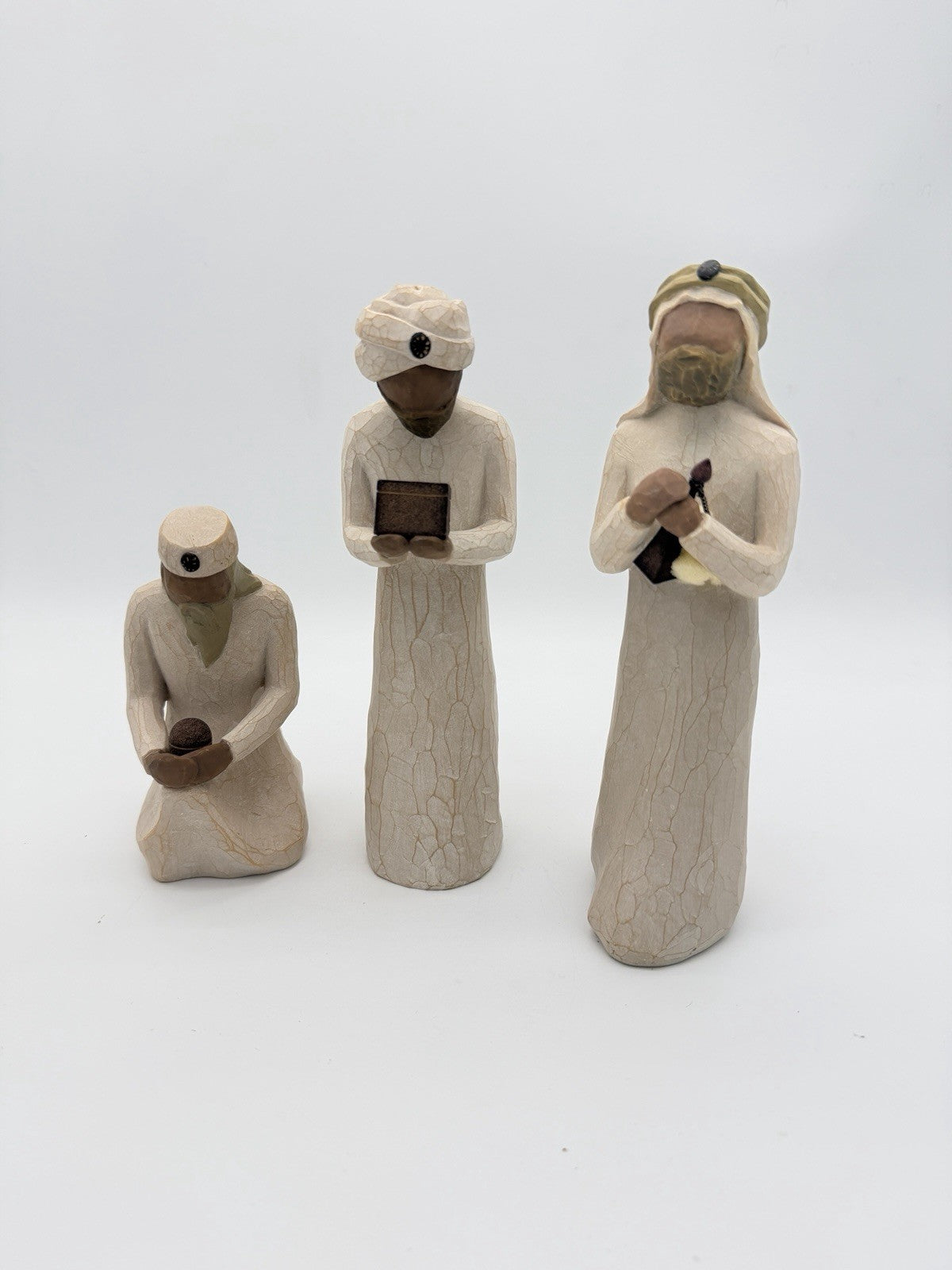Willow Tree Nativity 3 Wisemen Set Susan Lordi Hand Painted Resin Figurines
