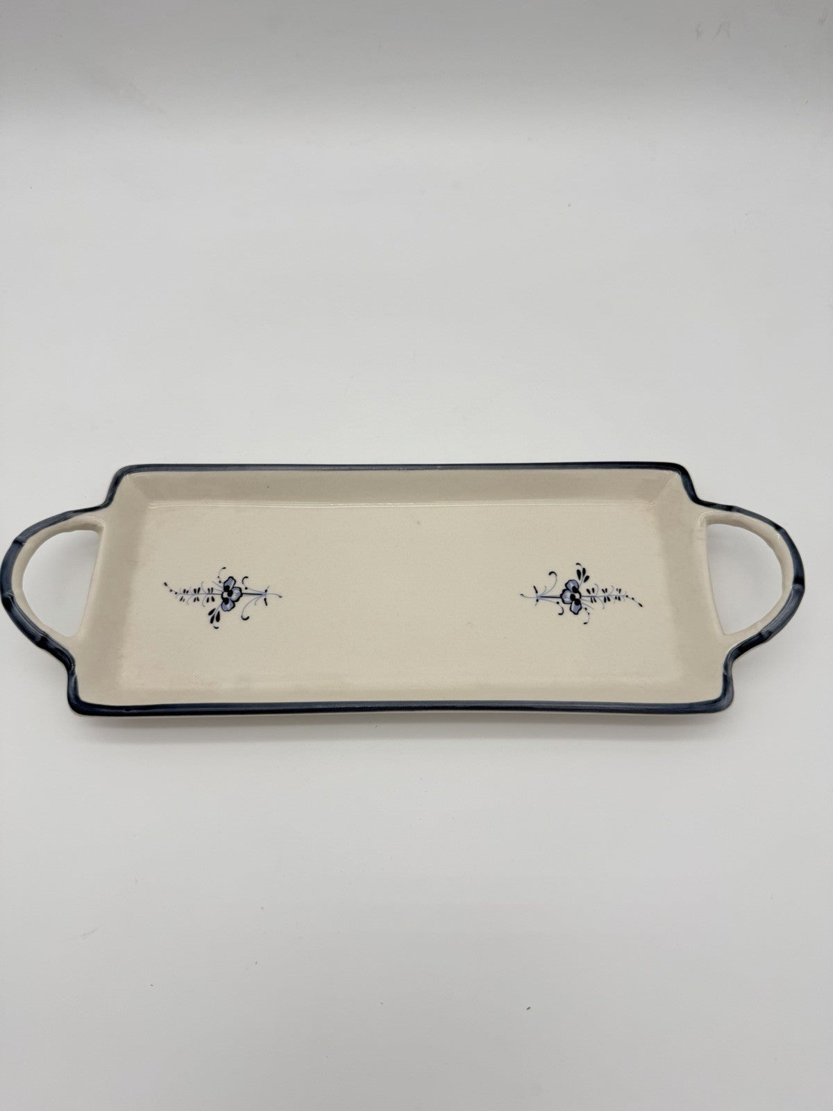 Villeroy & Boch VIEUX Old LUXEMBOURG Porcelain Germany Rectangle Handled Tray