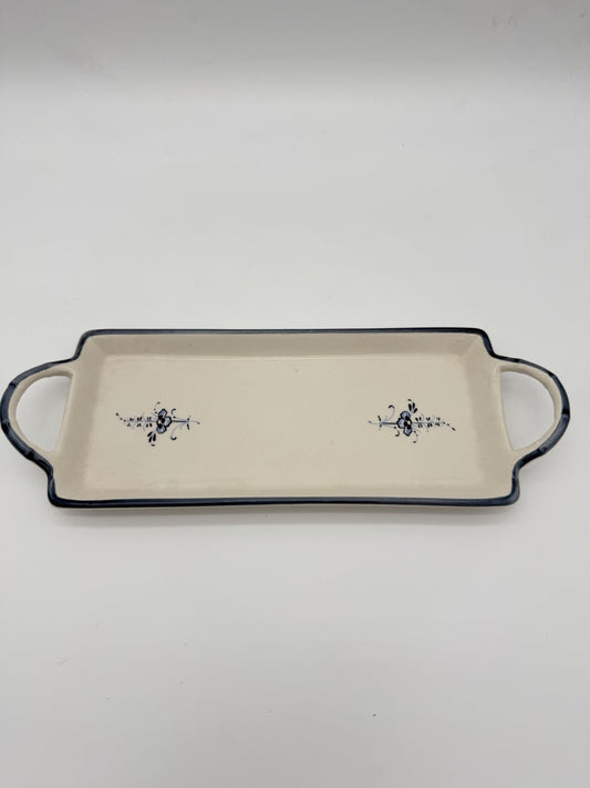 Villeroy & Boch VIEUX Old LUXEMBOURG Porcelain Germany Rectangle Handled Tray