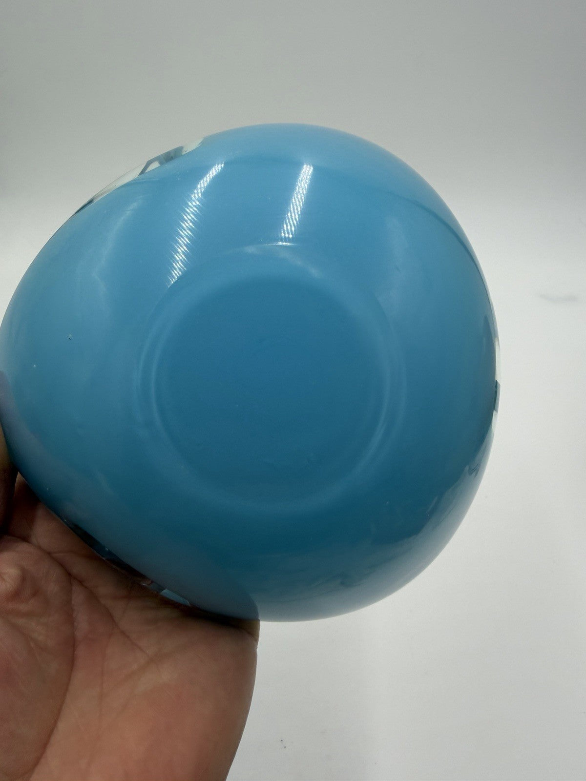 VTG Murano Italy Sommerso Art Glass Turquoise Teal Pink Bowl MCM 3 Slots Ashtray