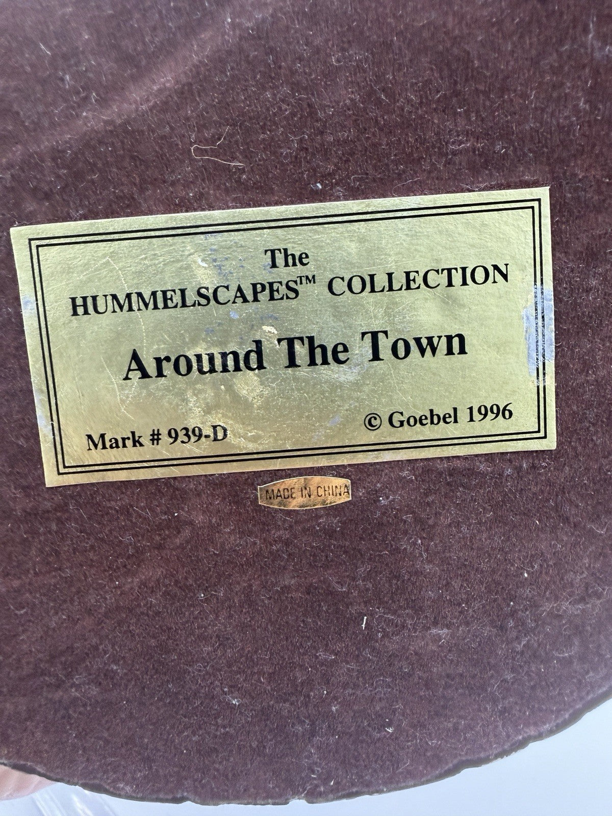 Hummel Goebel German Town Around The Town Scape  #939-D Building Figurine