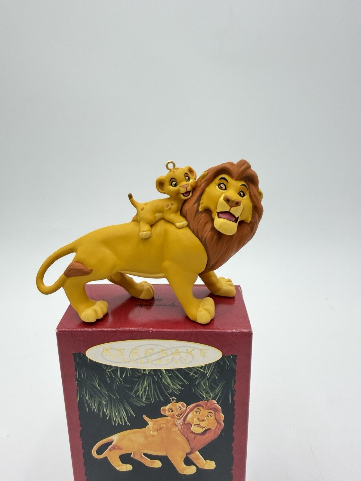Hallmark Keepsake Christmas Ornament Mufasa and  Simba The Lion King 1994