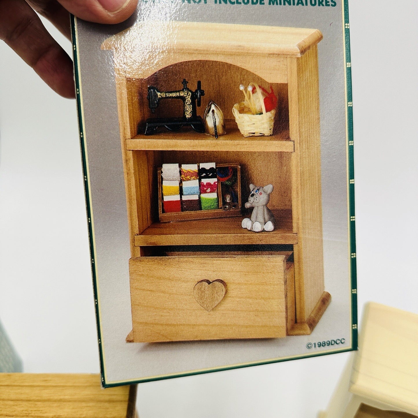 Country Treasure Dollhouse Furniture Wood Cabinet Item 7052  6.5” 1989 Miniature