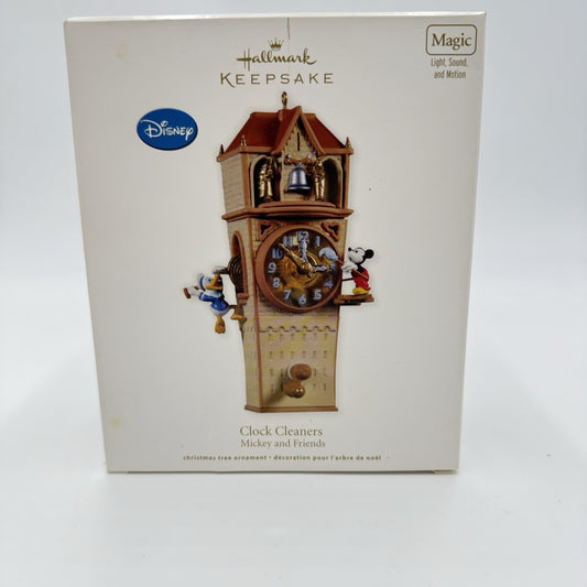 Hallmark Keepsake Ornament Disney Mickey & Friends Clock Cleaners Magic 2011