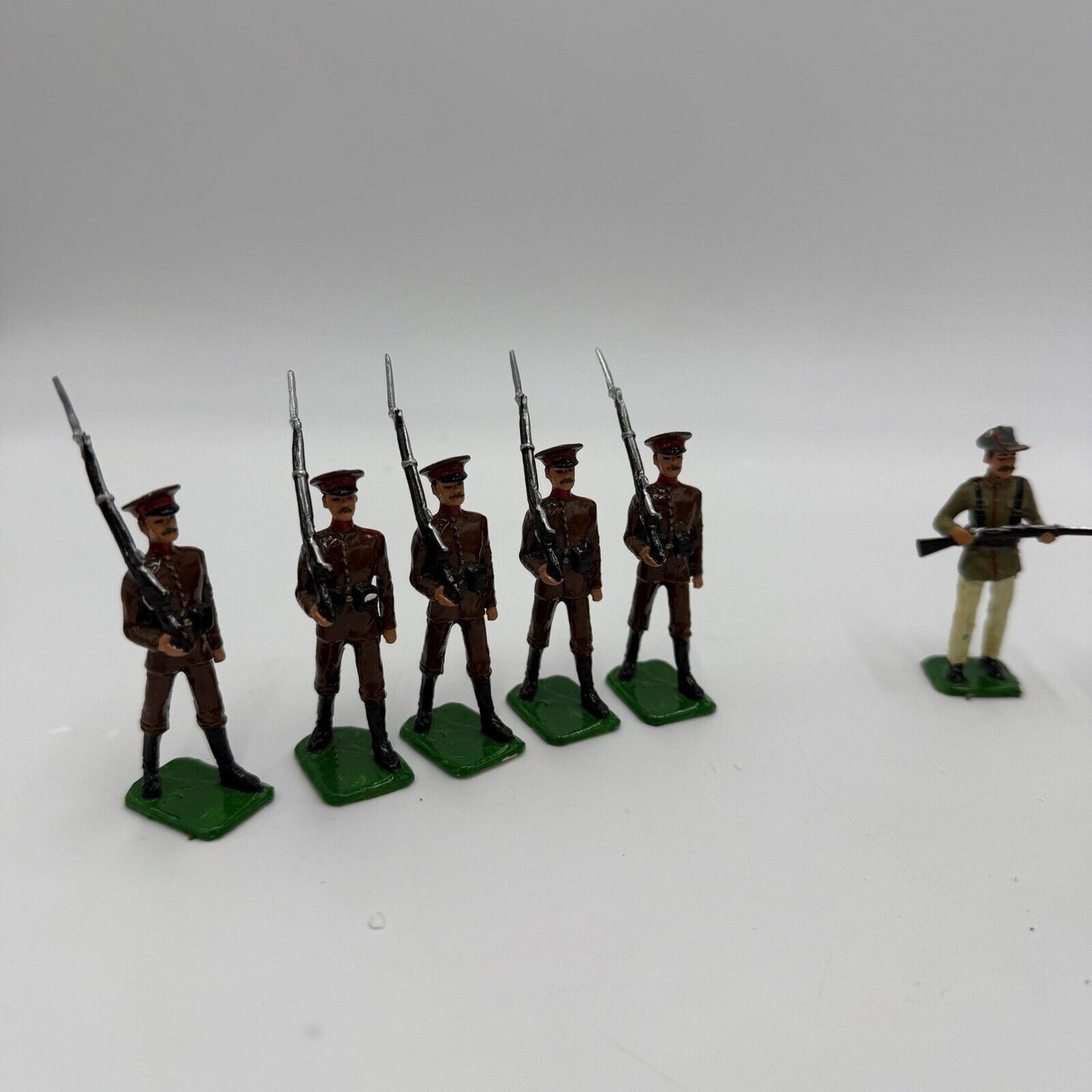 Vintage John Hill & Co LEAD TOY SOLDIER European Infantry 13 Pieces Lot