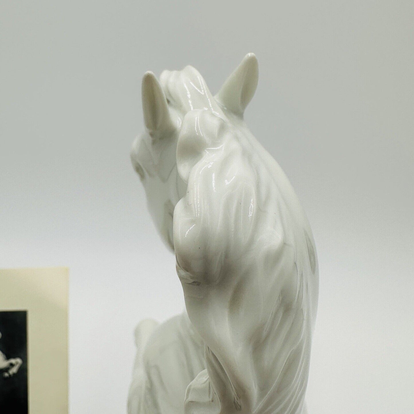 Wien Augarten Horse Porcelain Figurine Vienna Austria 1932 COA Porzellan White