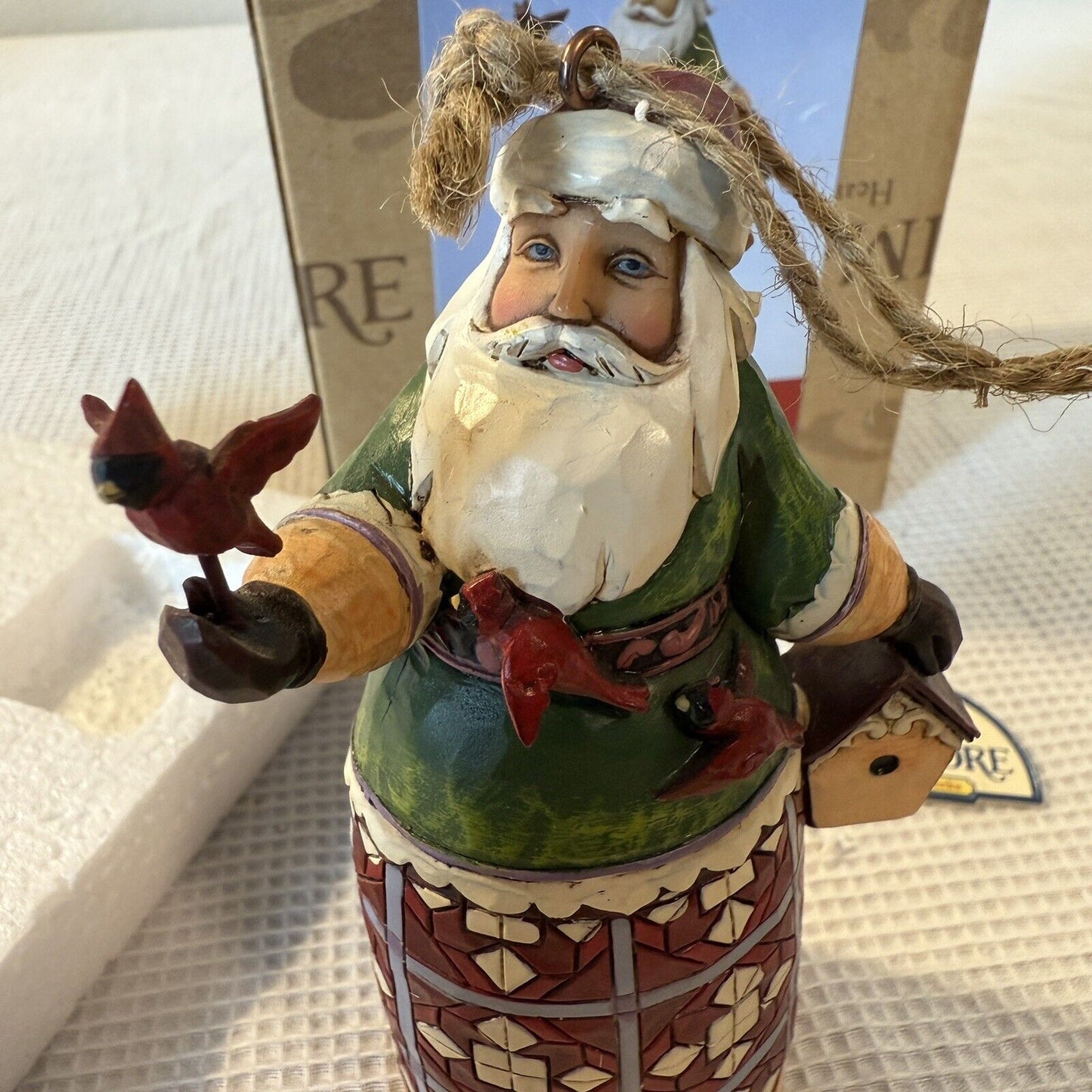 Jim Shore ~ Heartwood Creek ~ Santa/Cardinals/Birdhouse Hanging Ornament