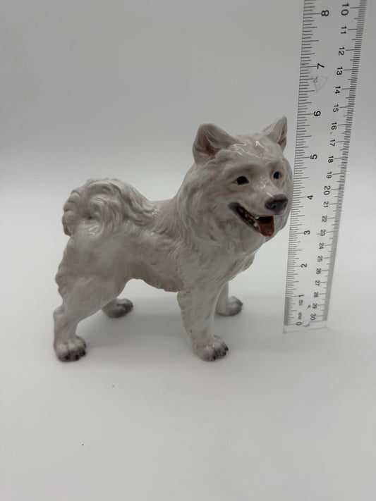 Dahl Jensen Denmark Porcelain Greenland Hound Dog Figurine No. 1082 Vintage